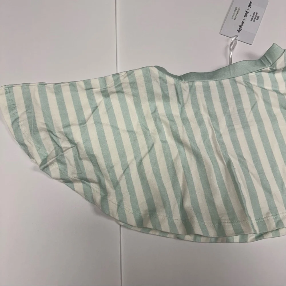 OMI JO Skater Skirt Mint Stripe Green and Ivory SS36 Girls 3T NWT New with tags